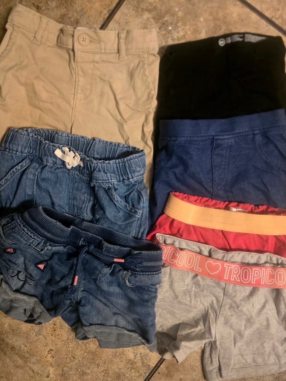 7 Pairs Girls Shorts Bundle - Assorted Colors